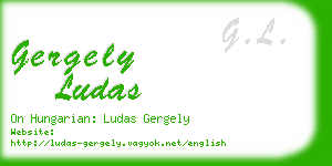 gergely ludas business card